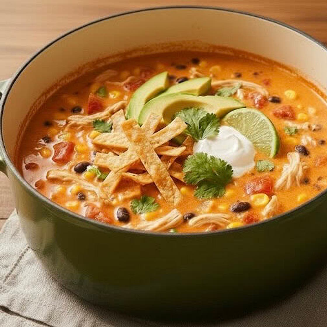 Creamy Chicken Tortilla Soup