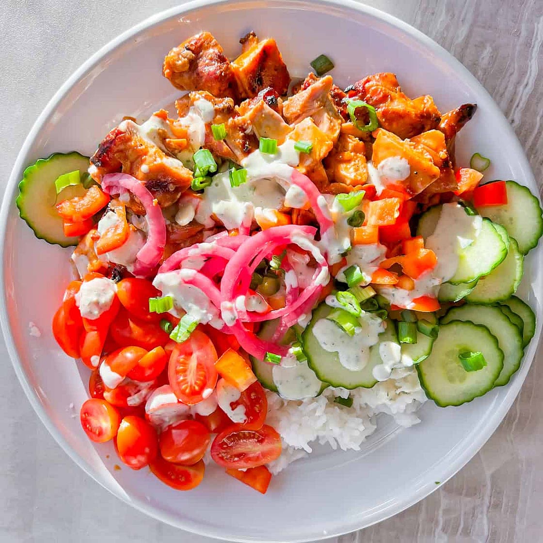 Healthy Buffalo Chicken Bowls