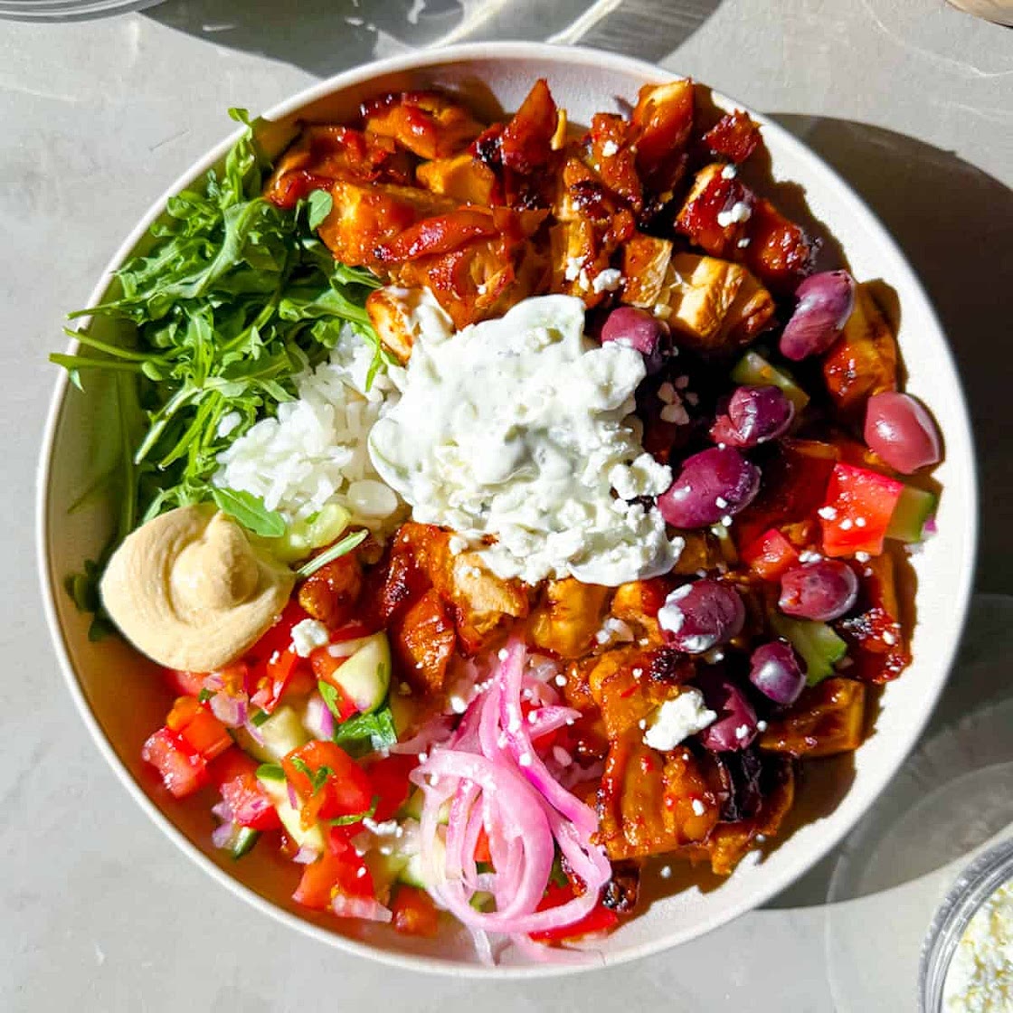 Harissa Honey Chicken Bowls