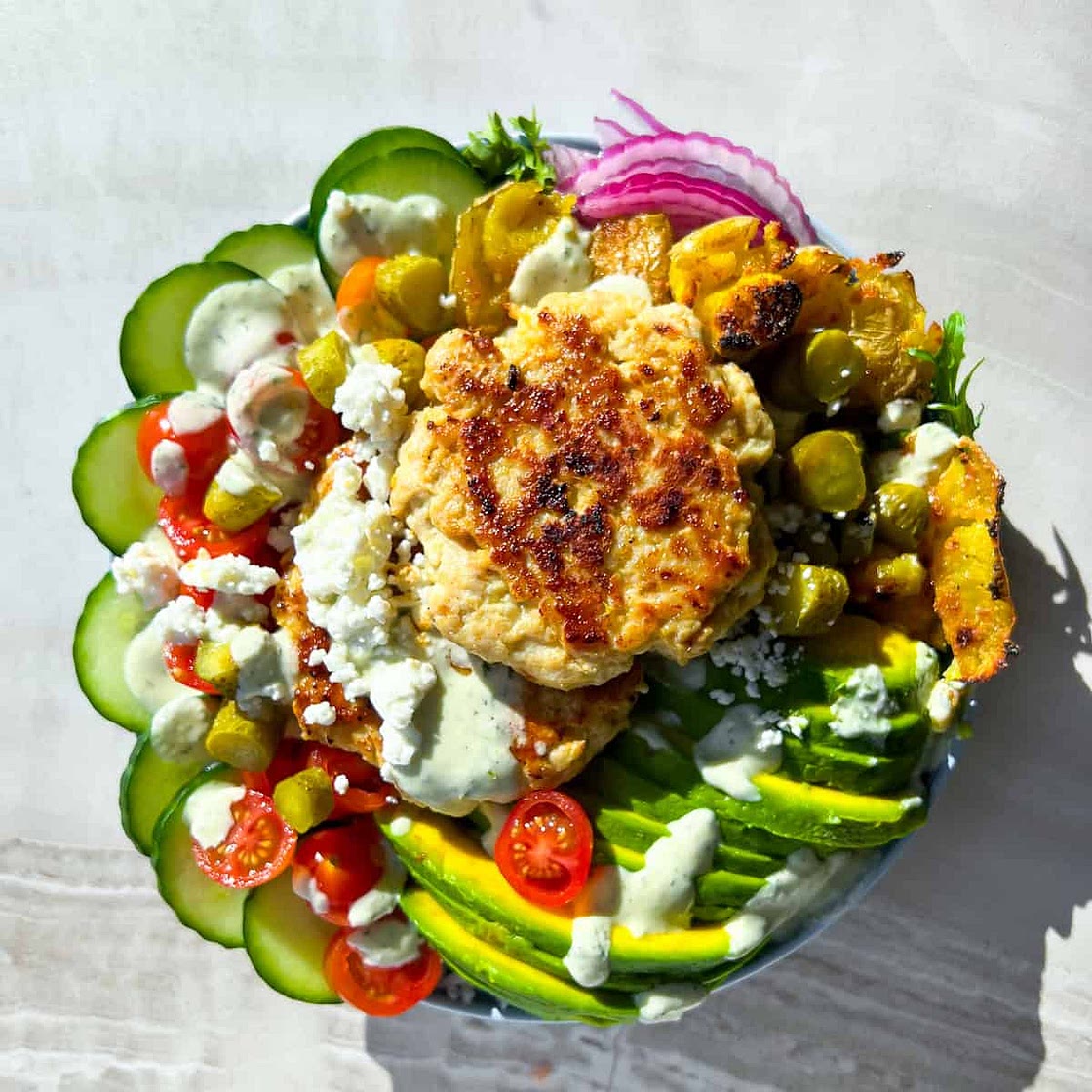 Healthy Burger Bowls