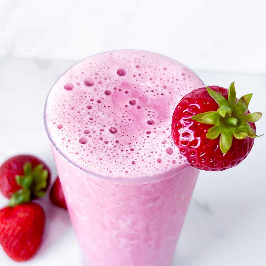 Quick Strawberry Protein Shake