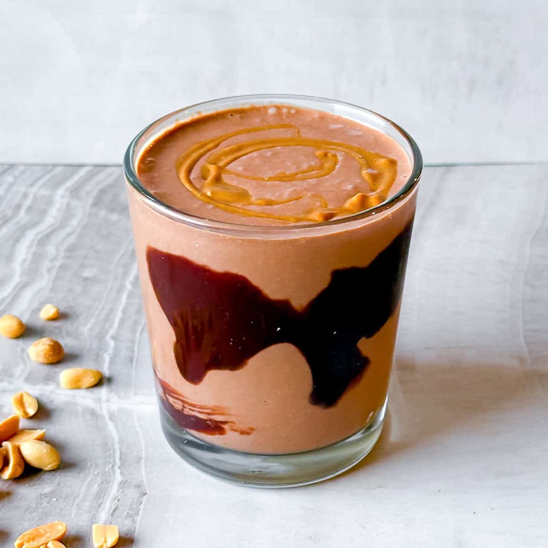 Chocolate Peanut Butter Banana Smoothie