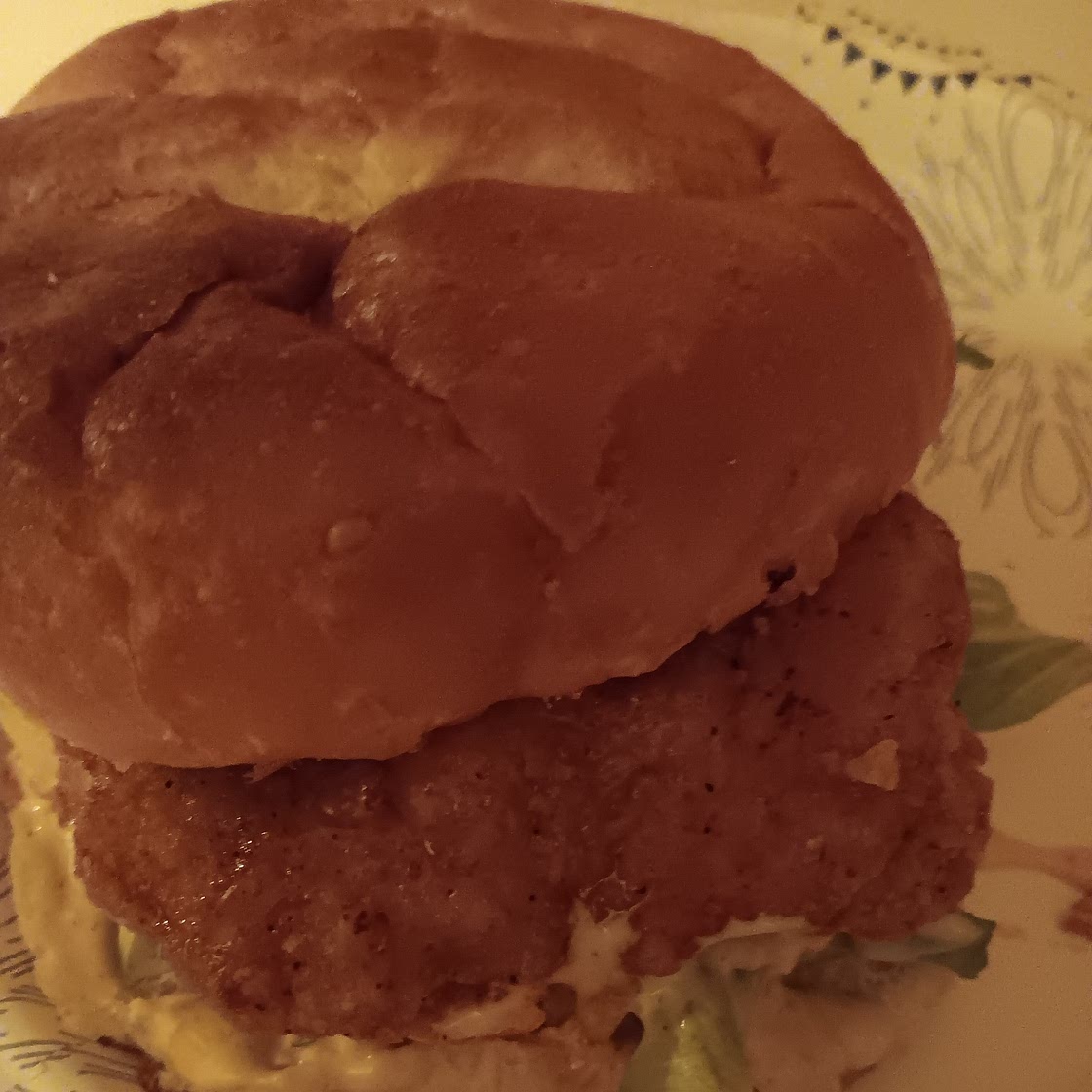 Baked Nashville Hot Chicken Sandwich with Honey