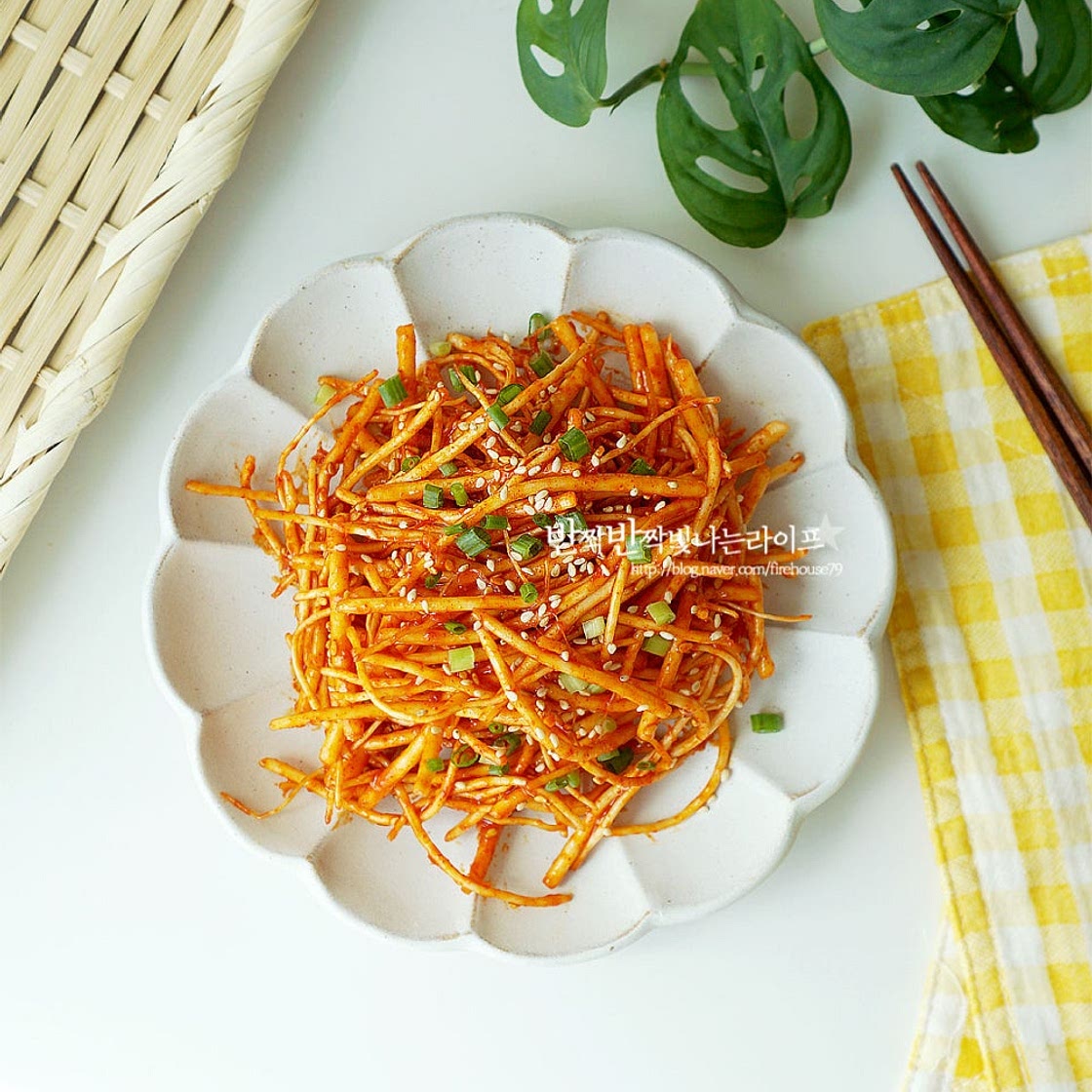 삼채무침 만들기 삼채나물 삼채 요리