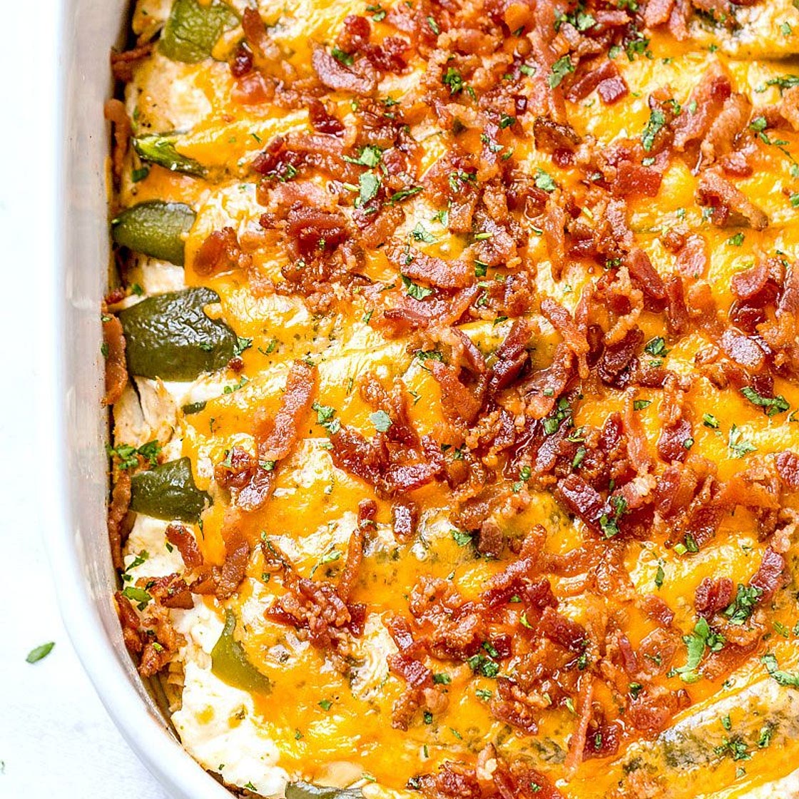 Jalapeño Popper Chicken Casserole
