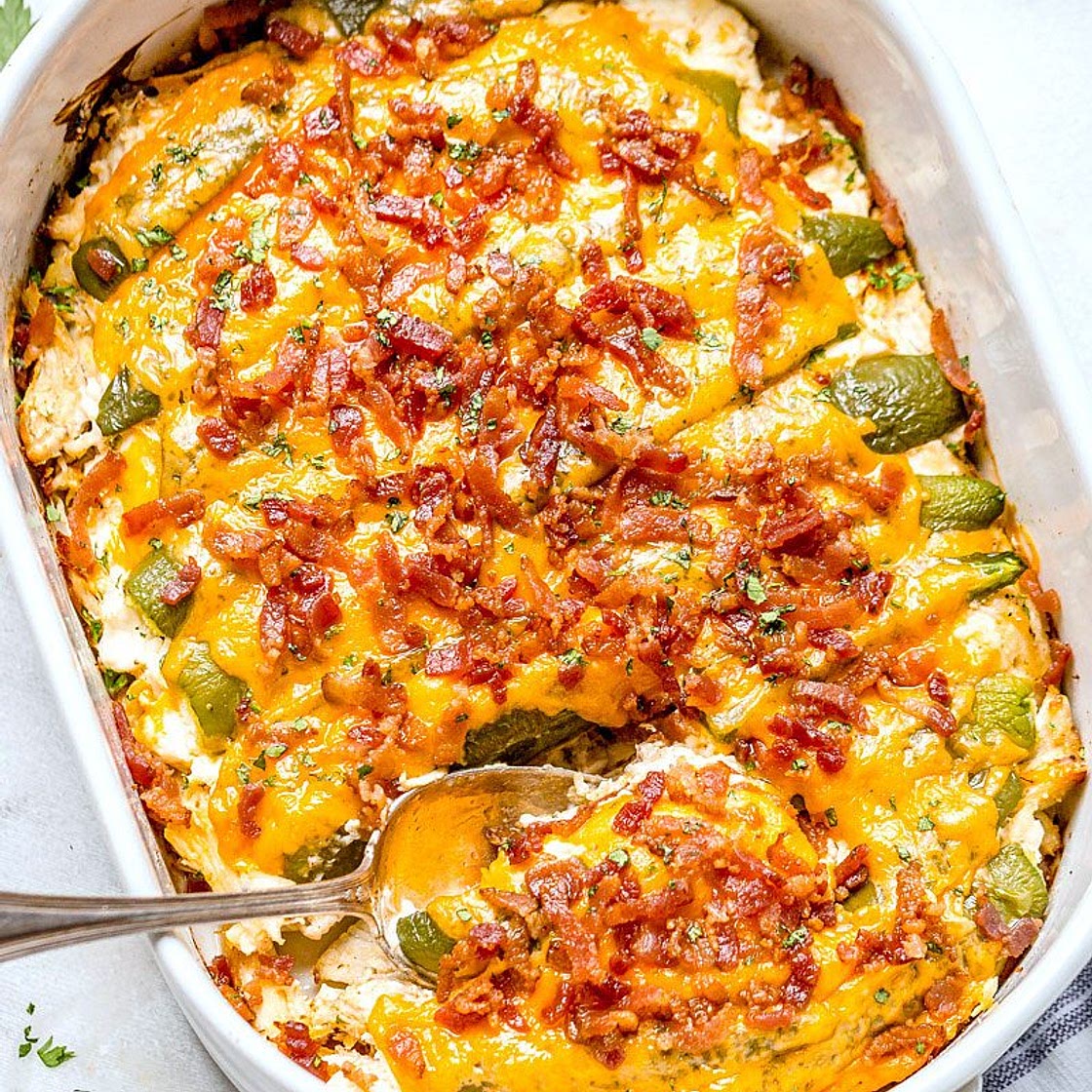 Jalapeño Popper Chicken Casserole