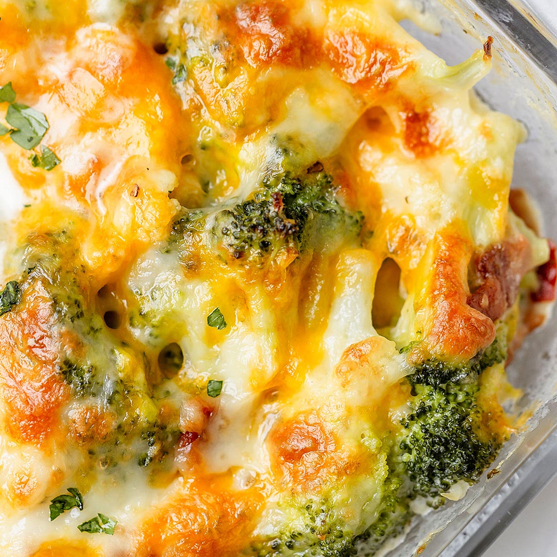 Cauliflower Broccoli Casserole with Bacon