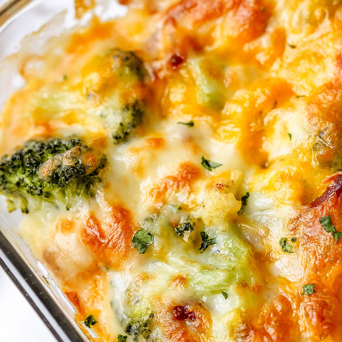 Cauliflower Broccoli Casserole with Bacon