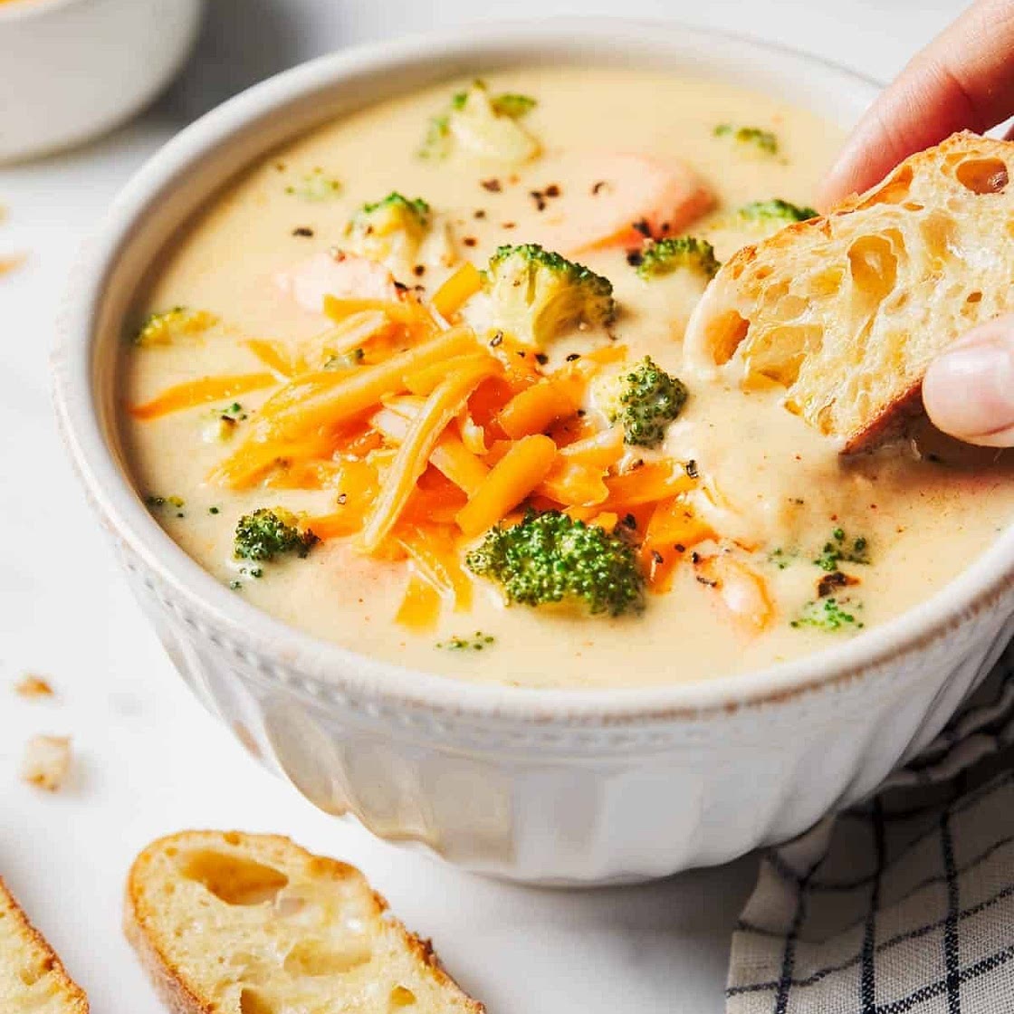 Basic + Awesome Broccoli Cheese Soup