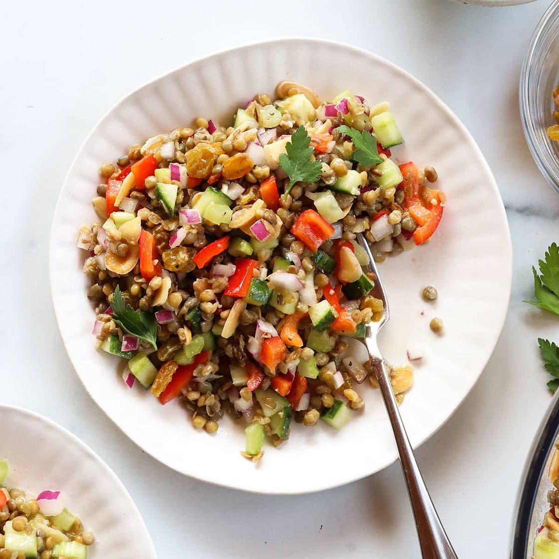 Lentil Salad Recipe with Apple Cider Vinaigrette