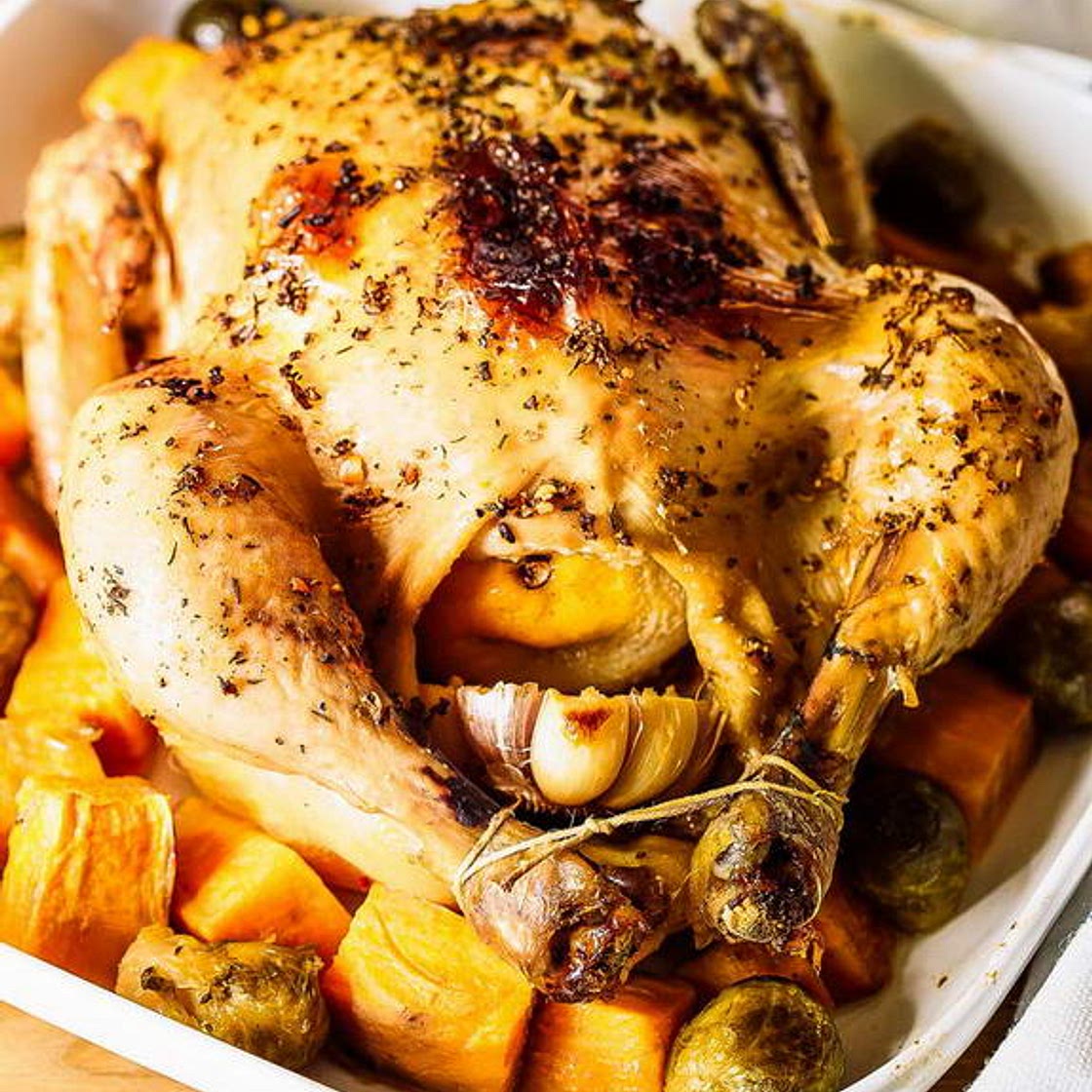 Slow Cooker Roasted Chicken