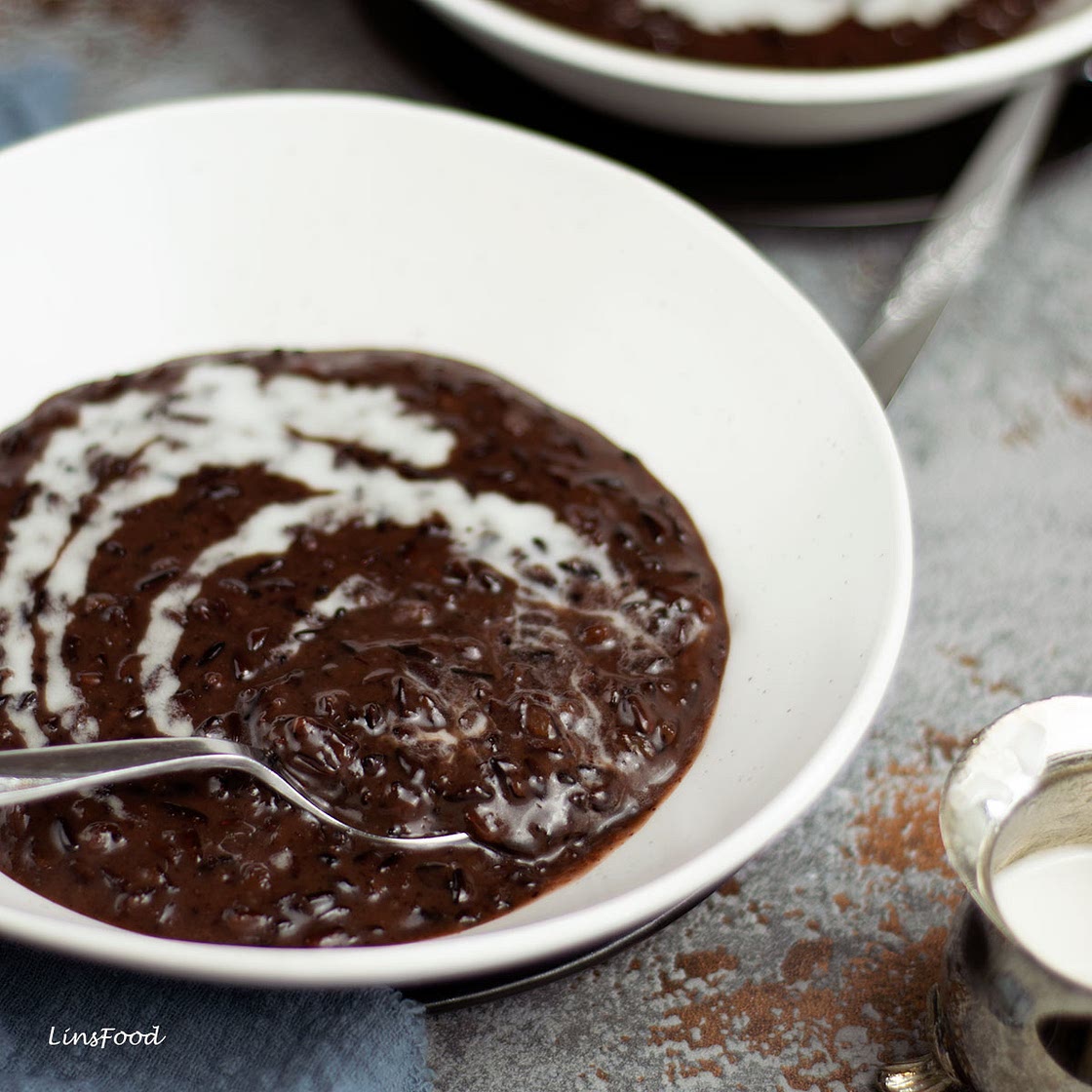 Bubur Pulut Hitam (Black Glutinous Rice Pudding)
