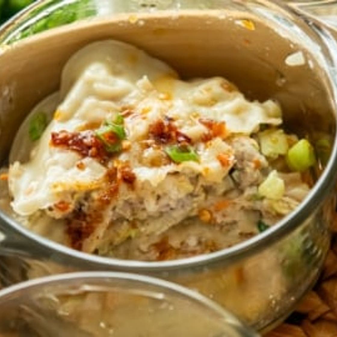 Layered Soup Dumpling “Lasagna”