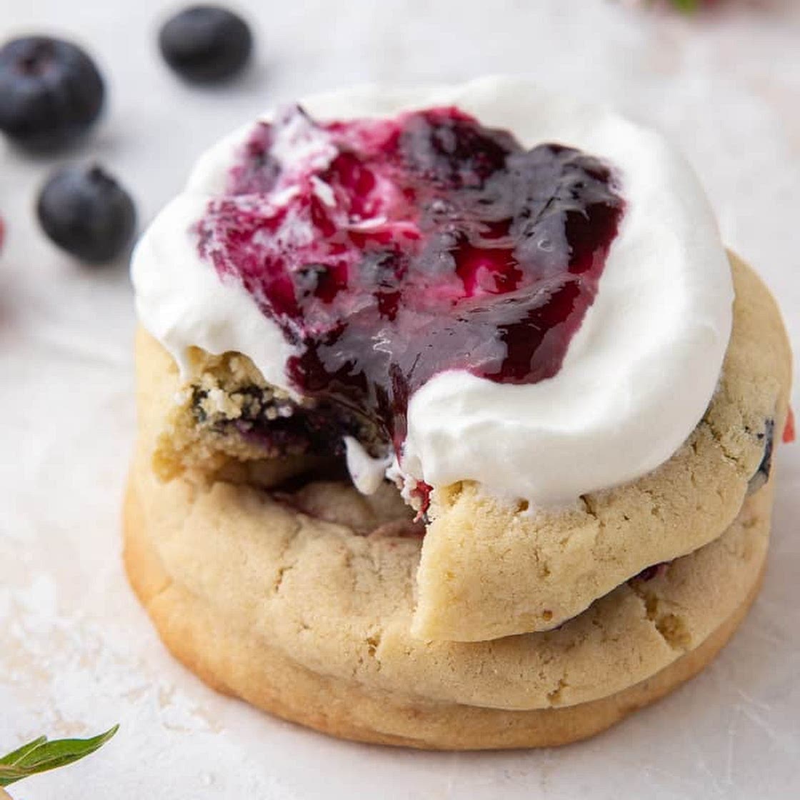 Crumbl berries and cream cookies