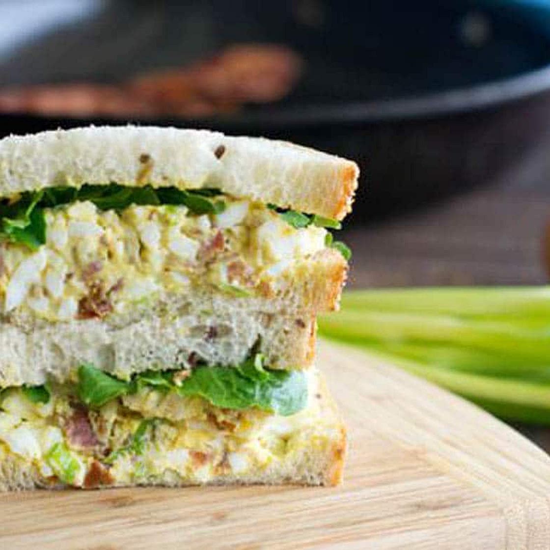 Bacon and Egg Salad Sandwiches