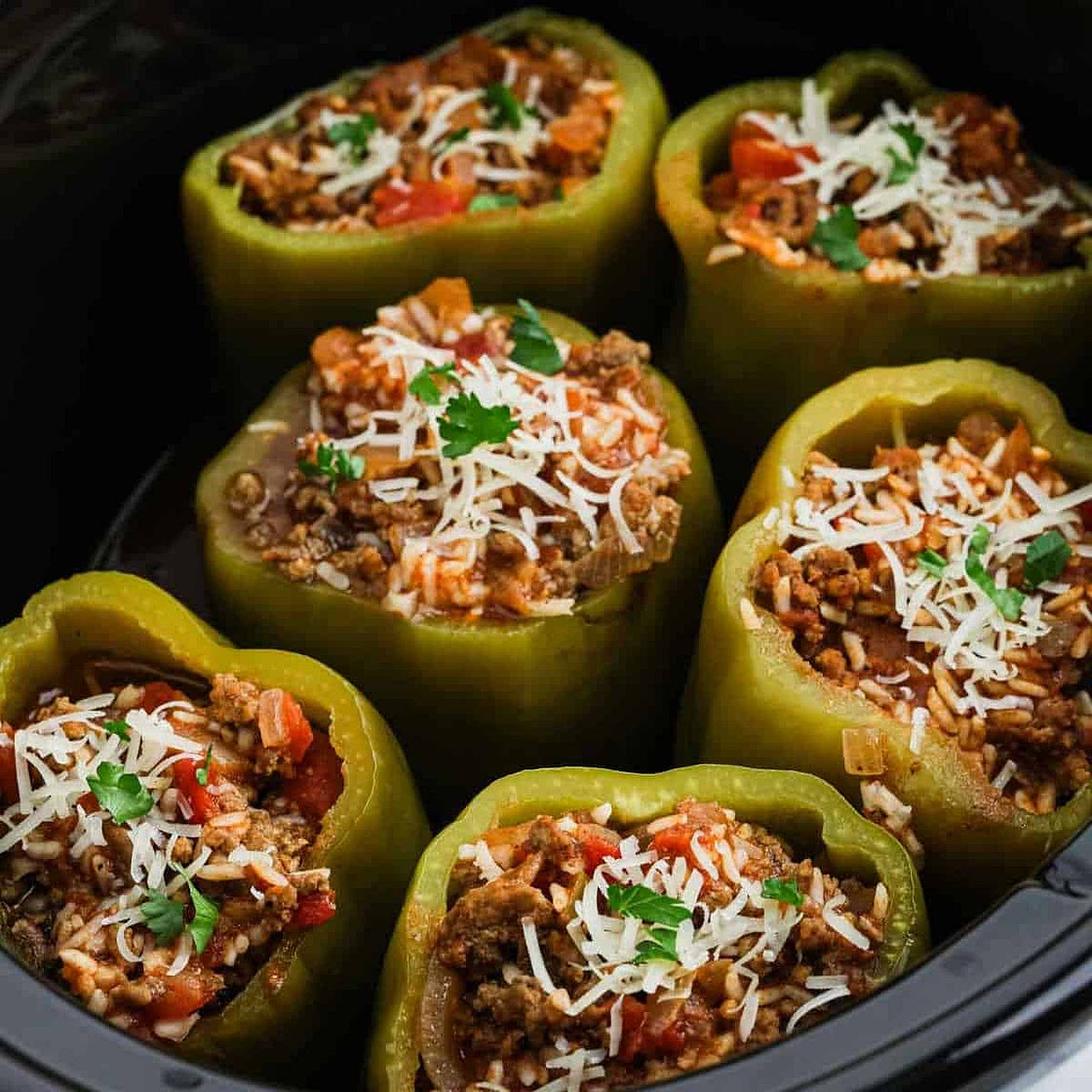 Crockpot Stuffed Peppers
