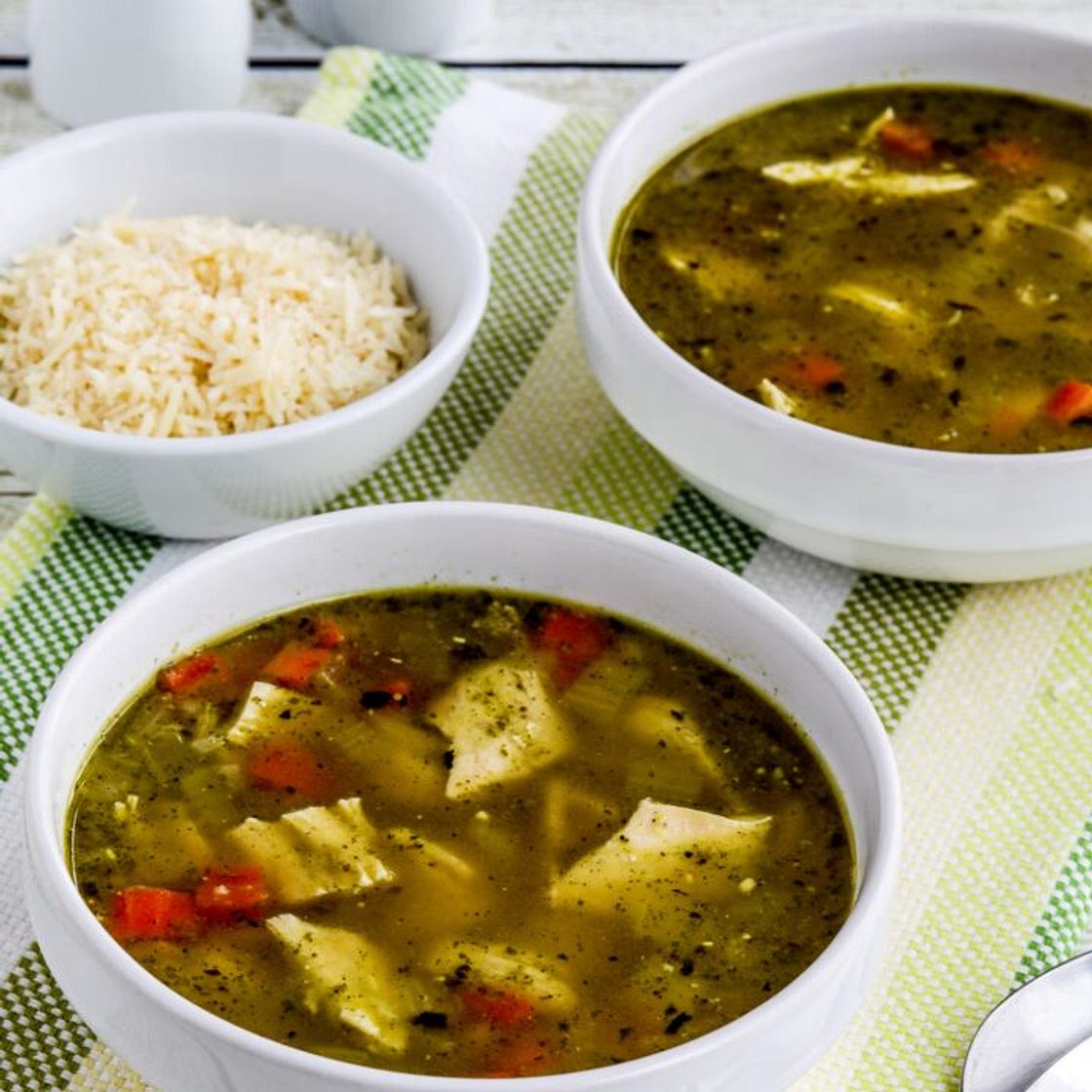 Chicken Pesto Soup (Instant Pot or Stovetop)