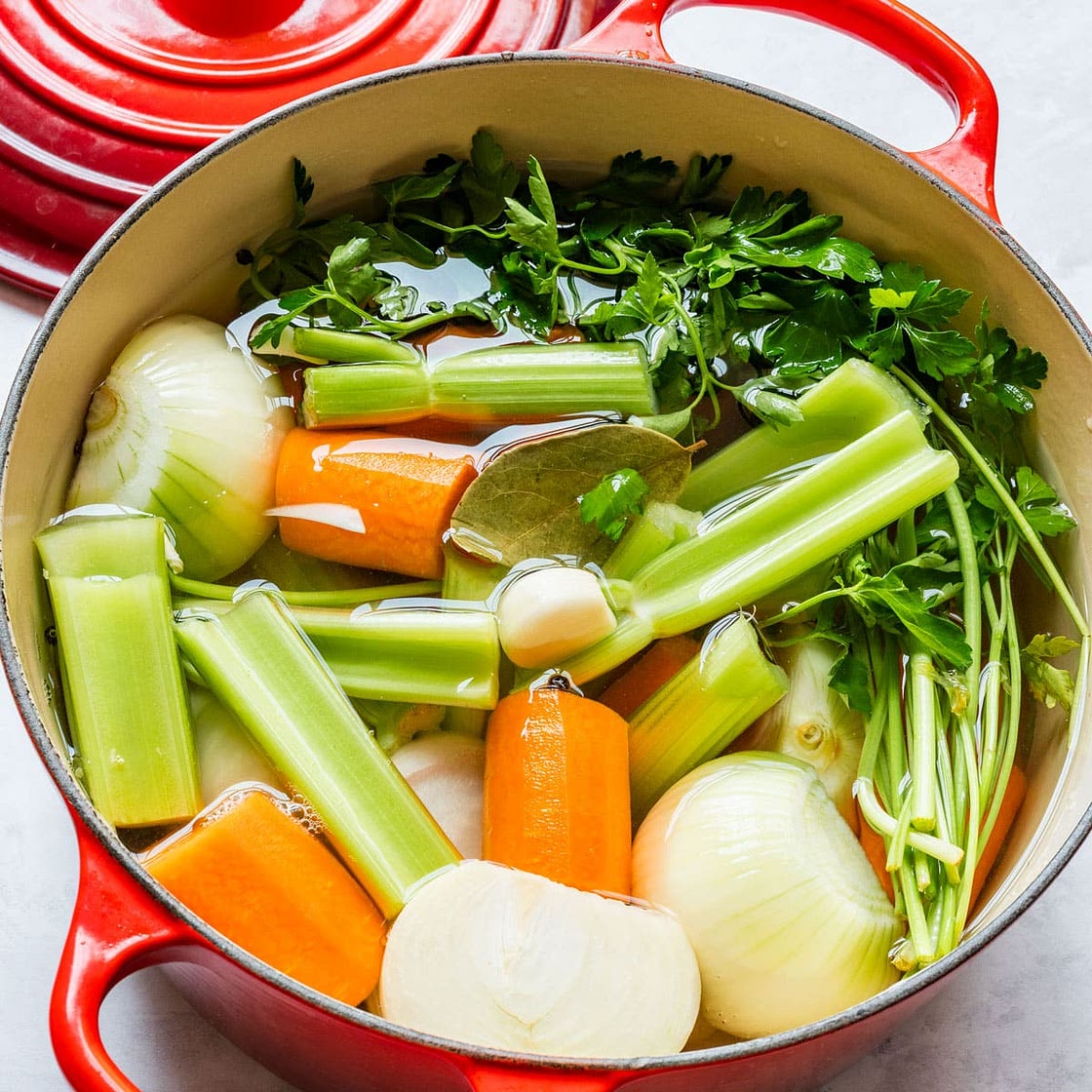Simple Vegetable Stock (Two Ways)