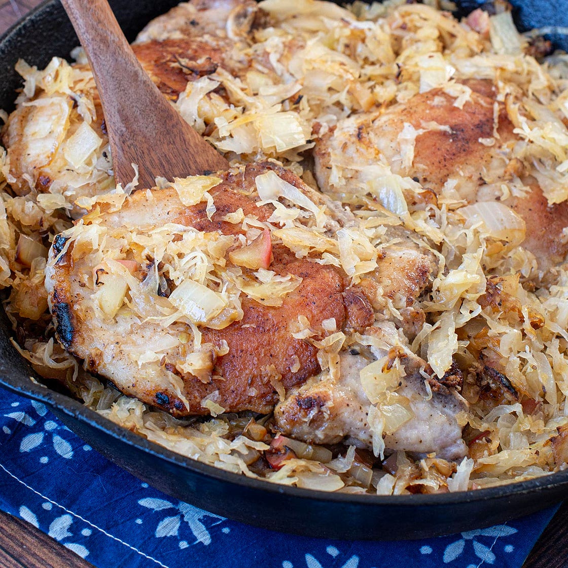 Pork Chops and Sauerkraut Recipe