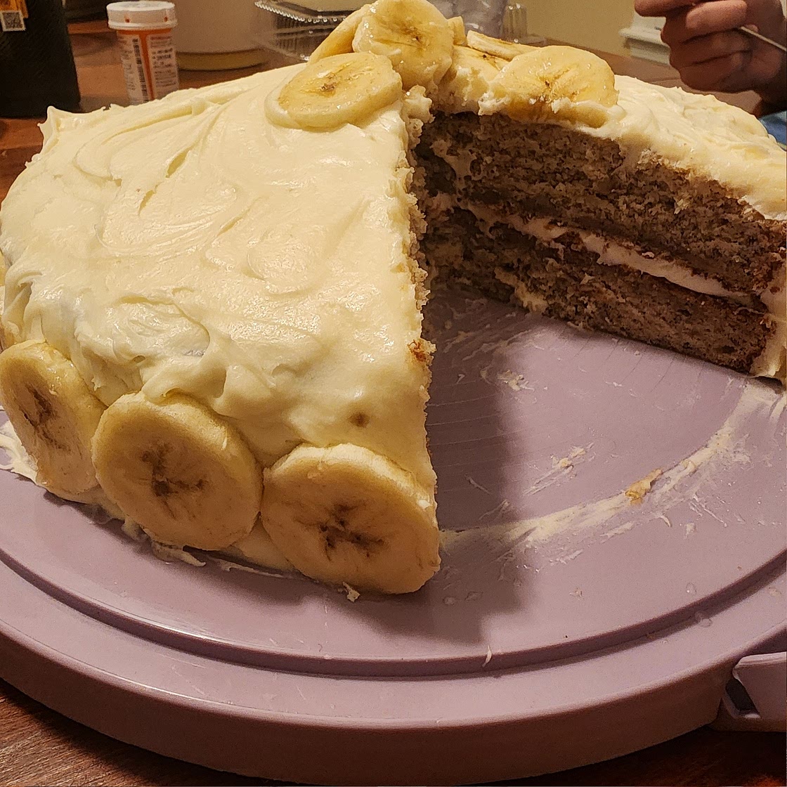 Banana Cake with Cream Cheese Frosting