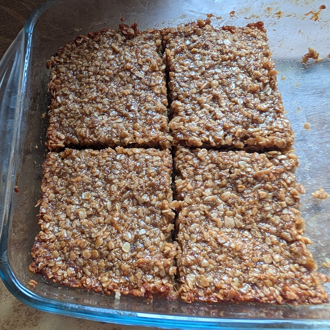 Banana flapjacks