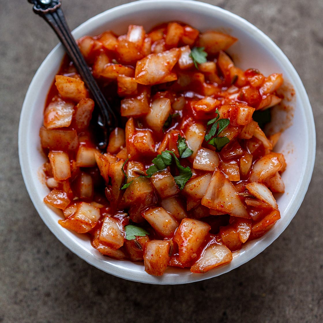 Tennents Cook School Spiced Onions