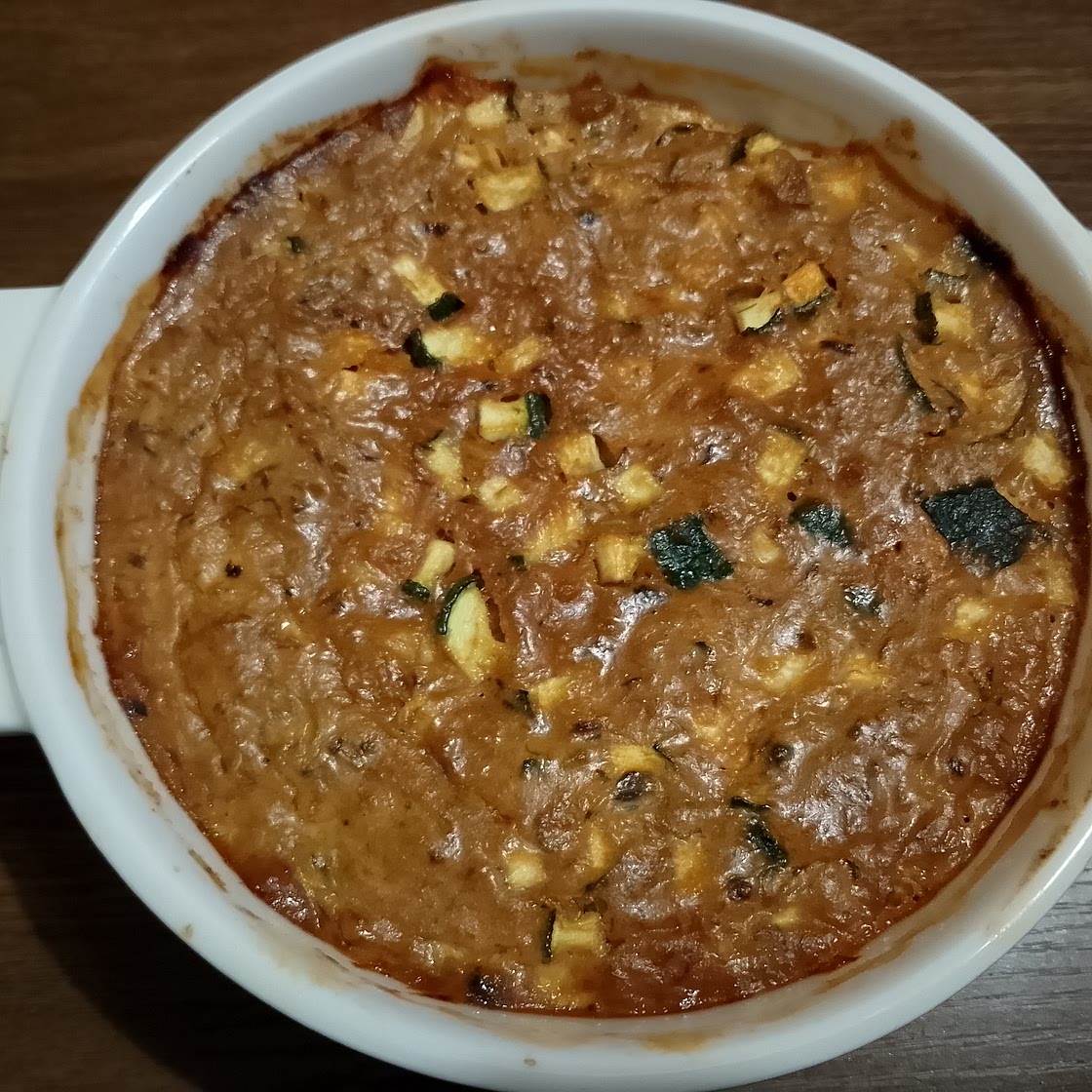 Gratin courgette et thon à la tomate
