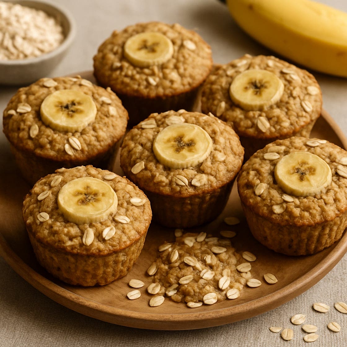 Oatmeal Banana Muffins
