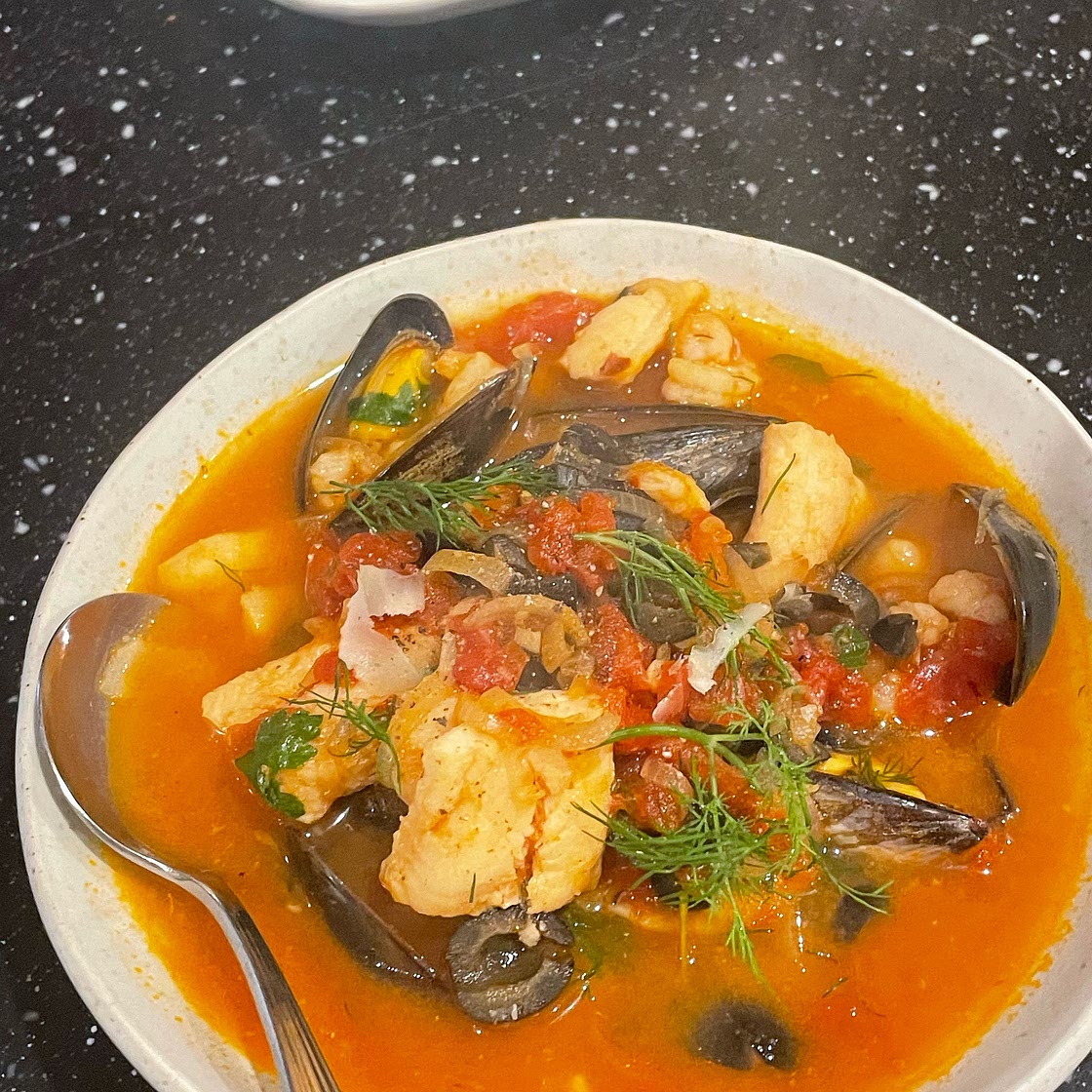 Quick weeknight fish stew 