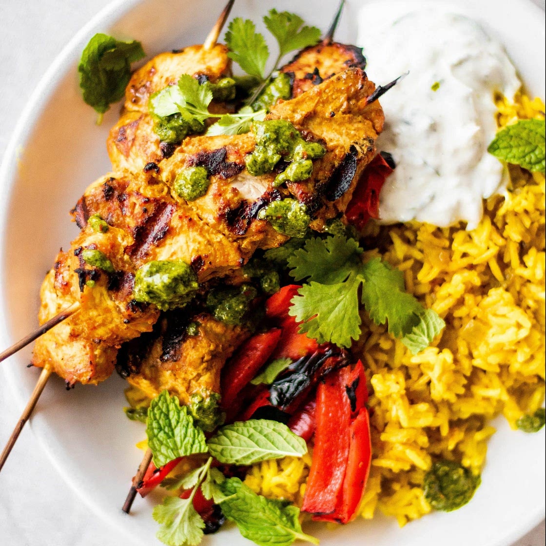 tandoori chicken bowls