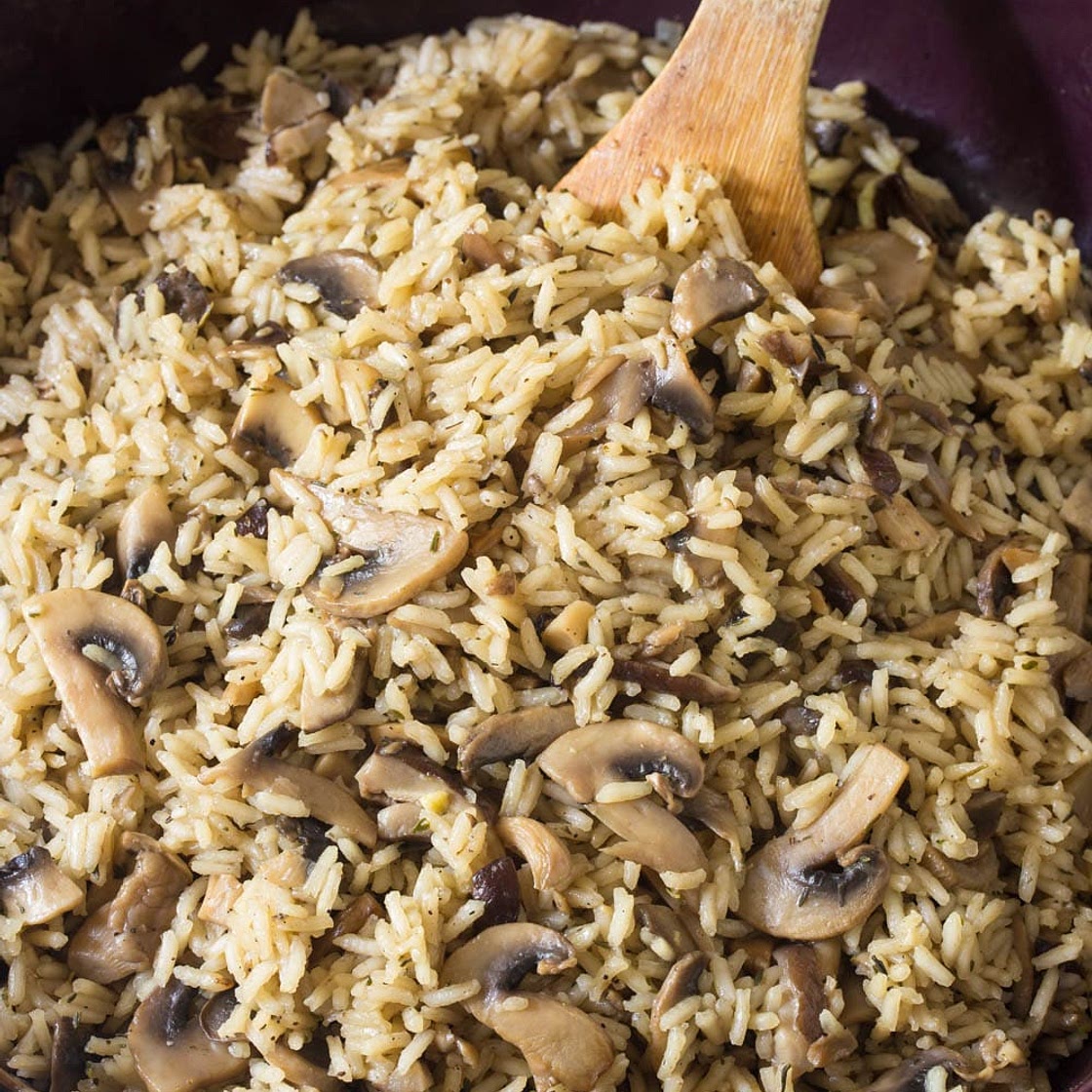 Mushroom Rice Pilaf