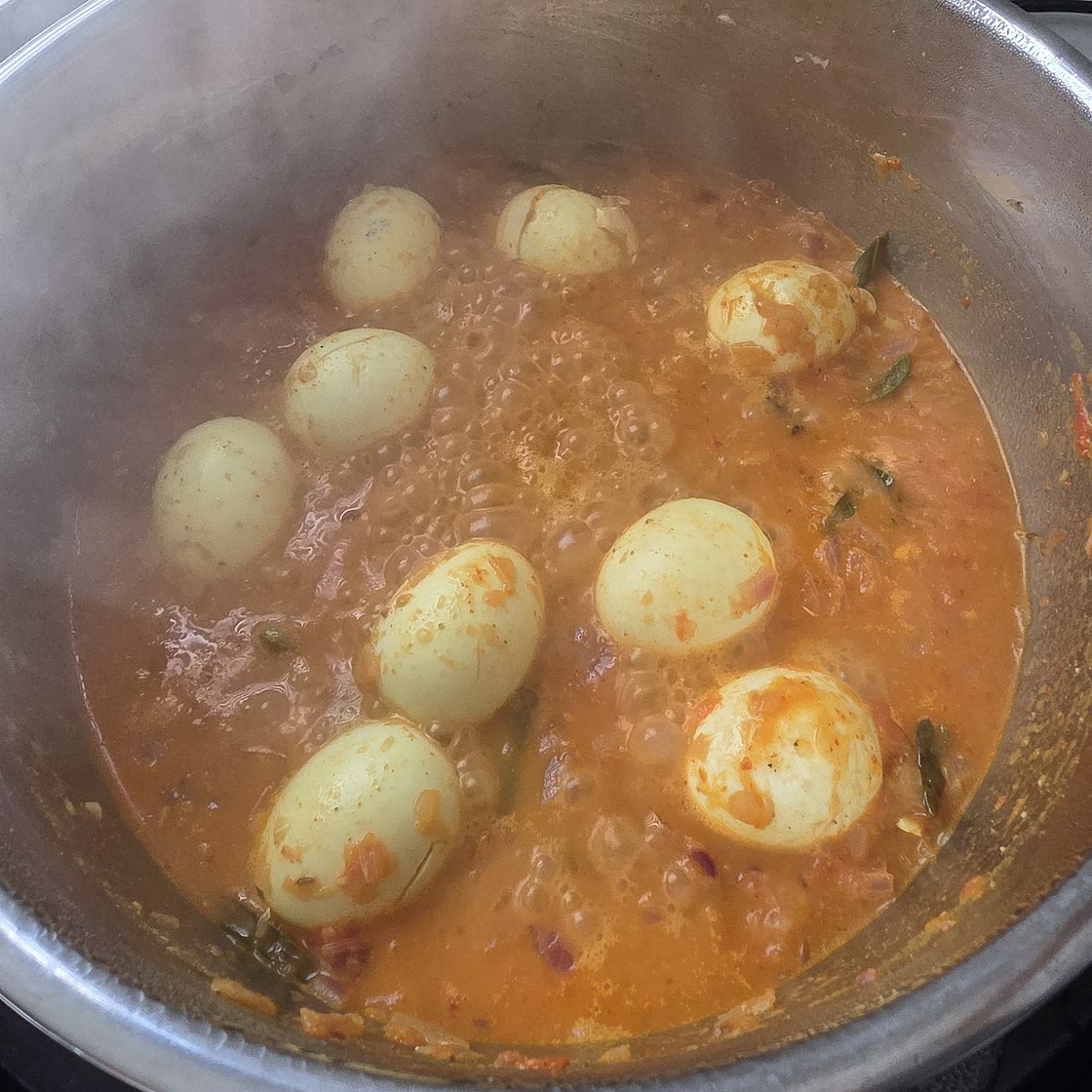 Instant Pot Egg Curry (Pressure Cooker Anda Curry)