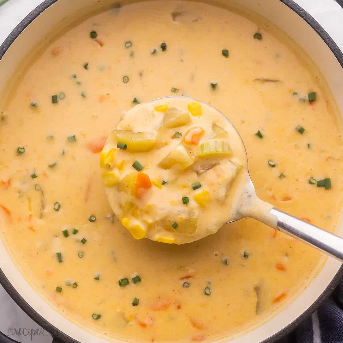 Creamy Nacho Potato Soup