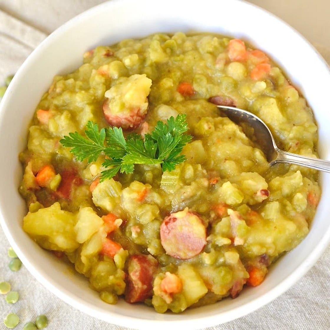 Authentic German Split Pea Soup