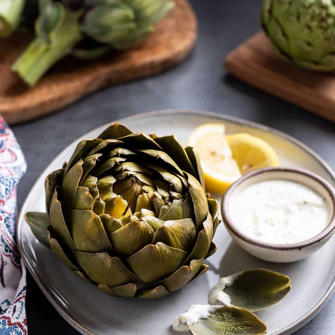 Simmered Artichokes
