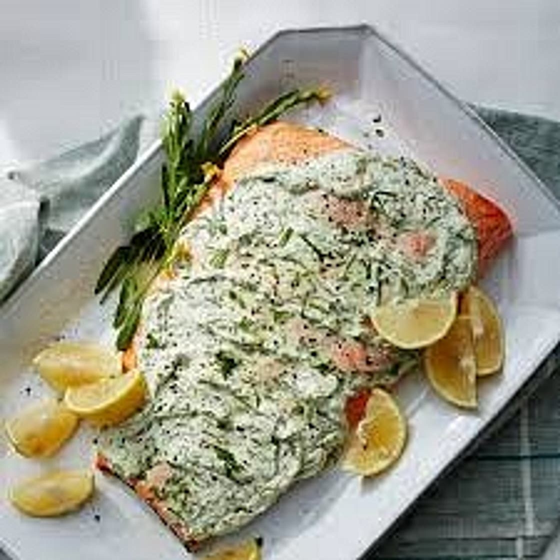 Herb-and-Yogurt Baked Salmon