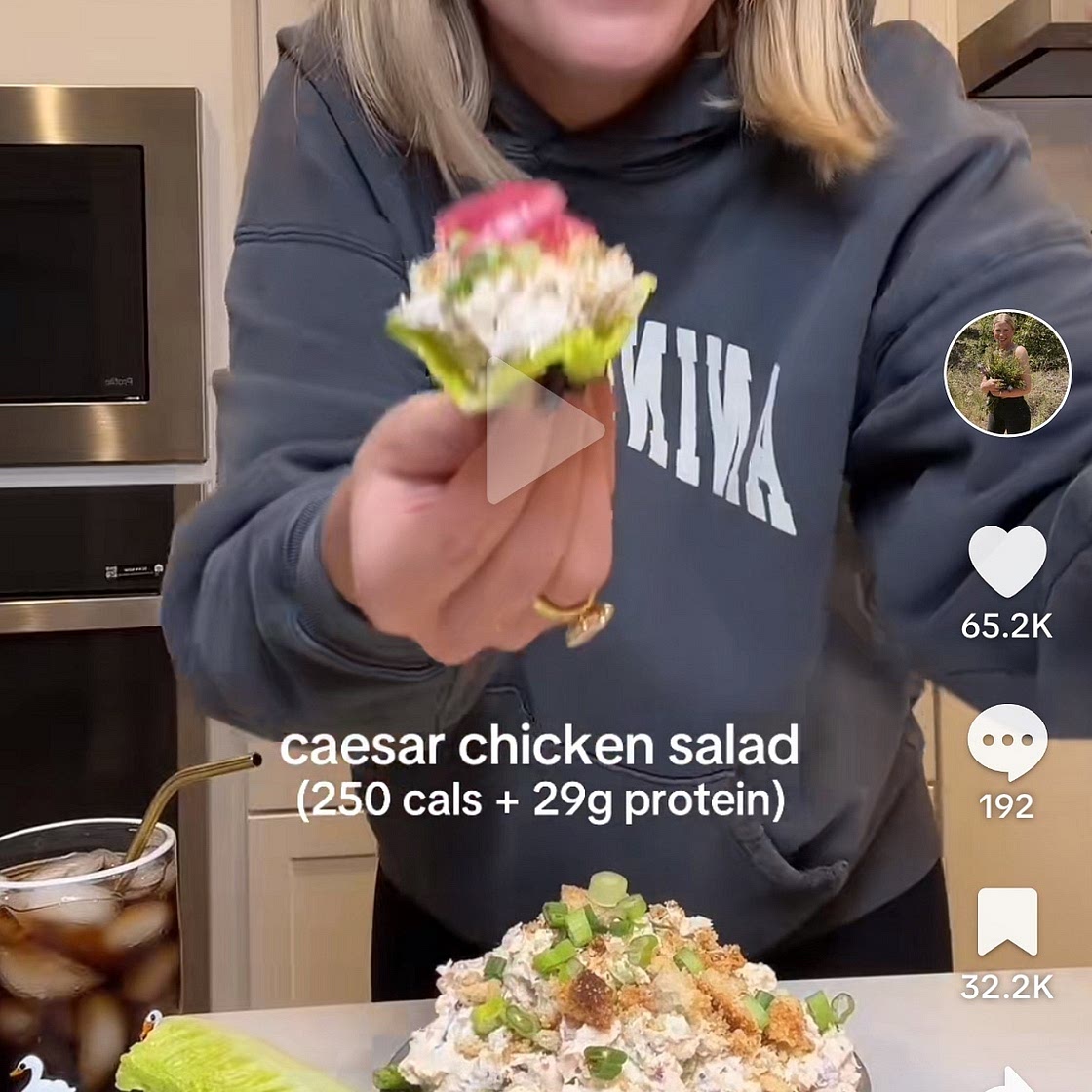 Smaller Sam’s Caesar Chicken Salad