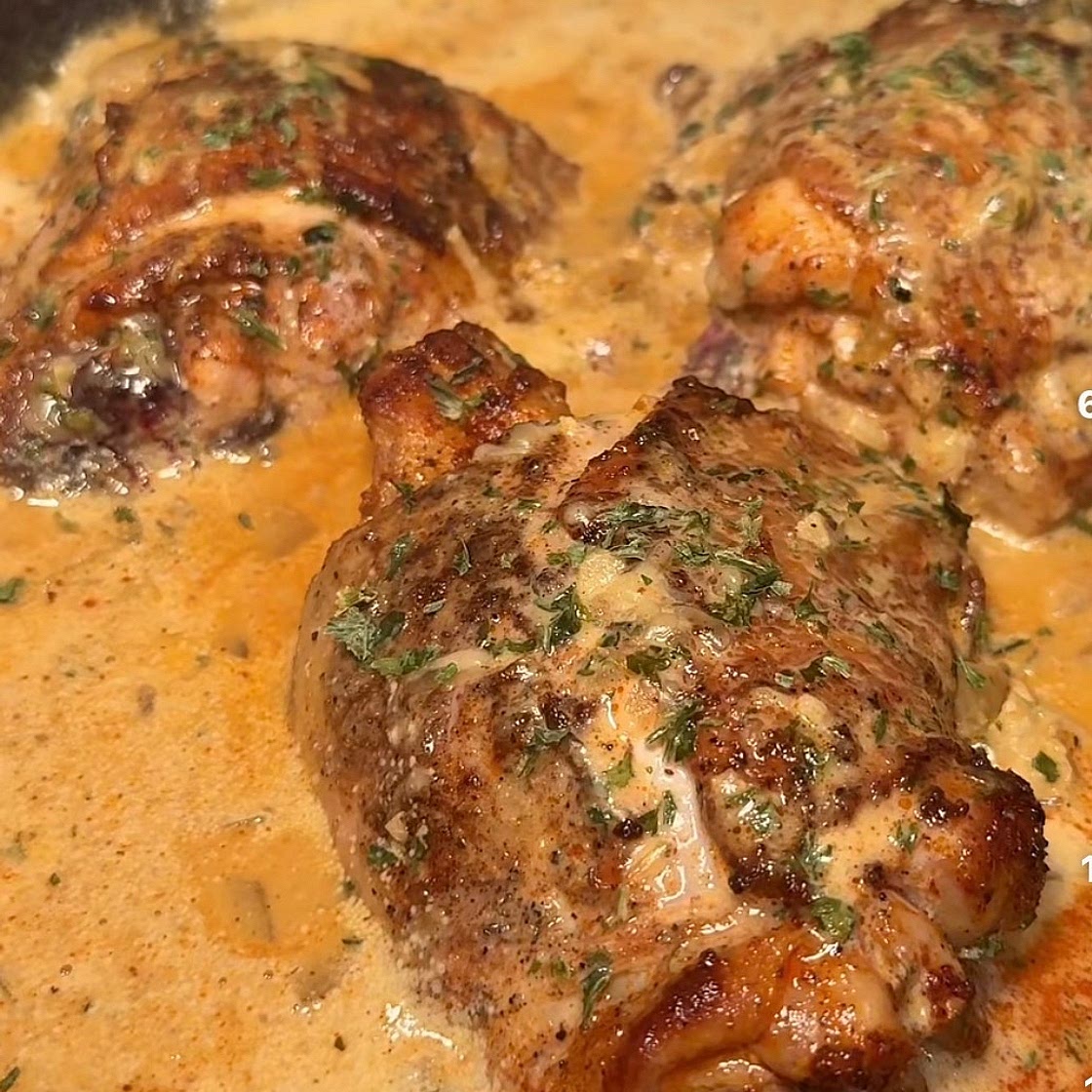 Creole Garlic Chicken and Pasta