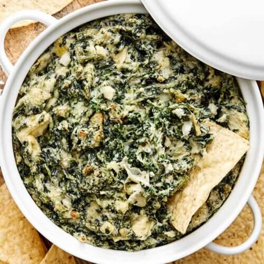 Healthy Spinach Artichoke Dip (Vegan & Dairy-Free)
