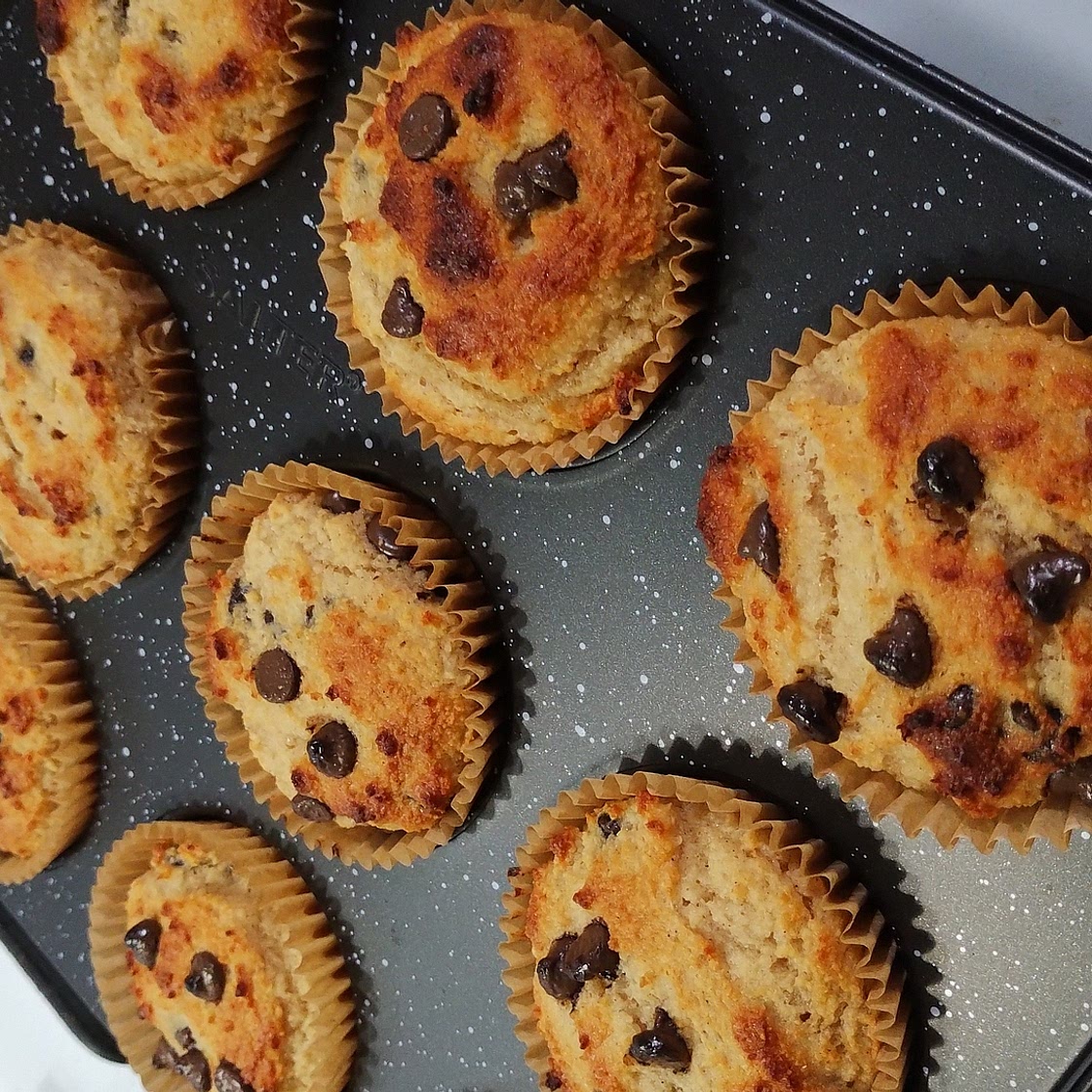 Sugar free Choc Chip muffins
