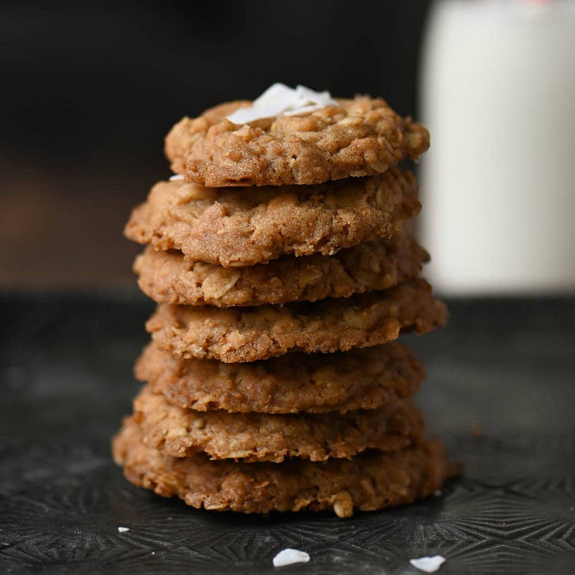 Coconut Oatmeal Cookies (Eggless)