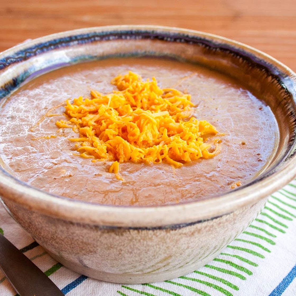 3 Ingredient Refried Bean Soup