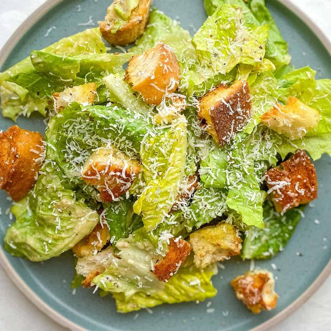 Classic Caesar Salad with Homemade Caesar Dressing [VIDEO]