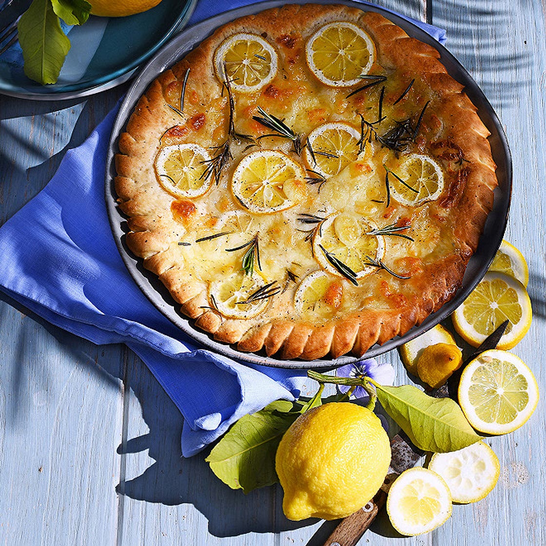 Focaccia citron et parmesan