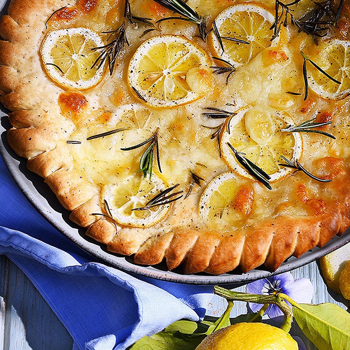 Focaccia citron et parmesan