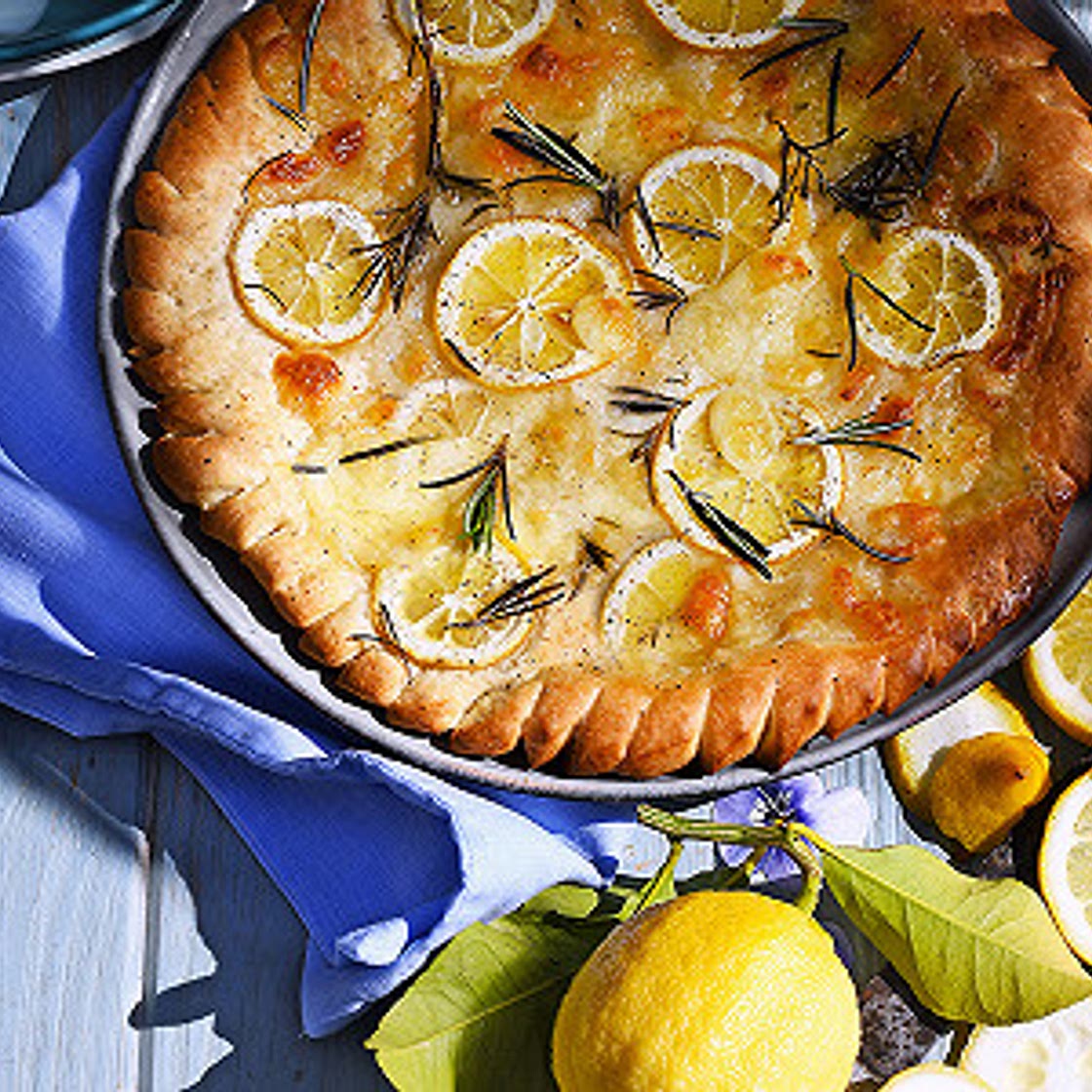 Focaccia citron et parmesan