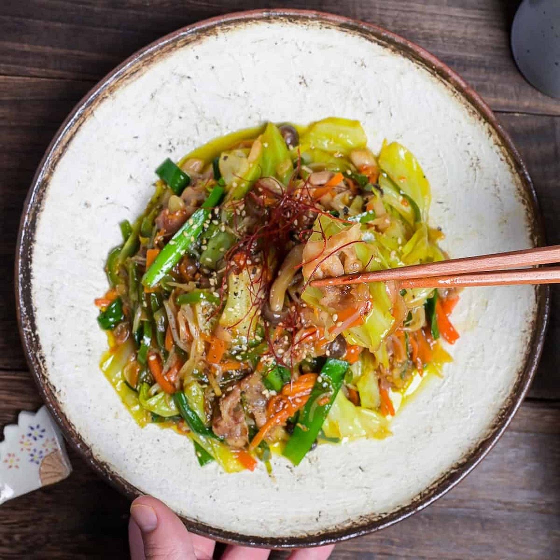 Buta Yasai Itame (Japanese Vegetable Stir Fry with Pork)