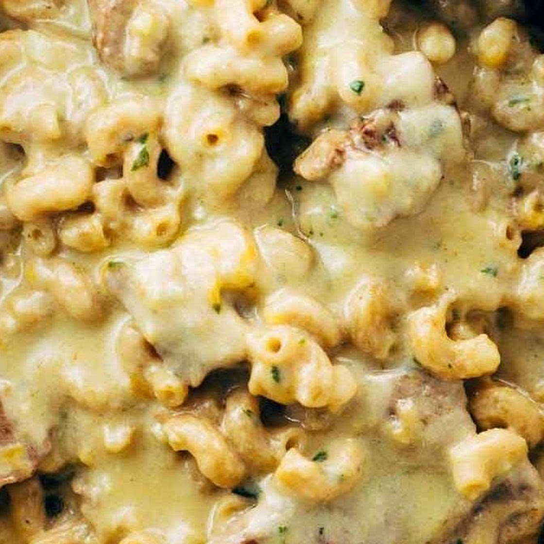 Steak and Cheddar Mac and Cheese