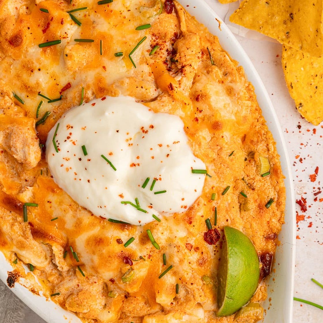 Buffalo Chicken Dip With Cottage Cheese