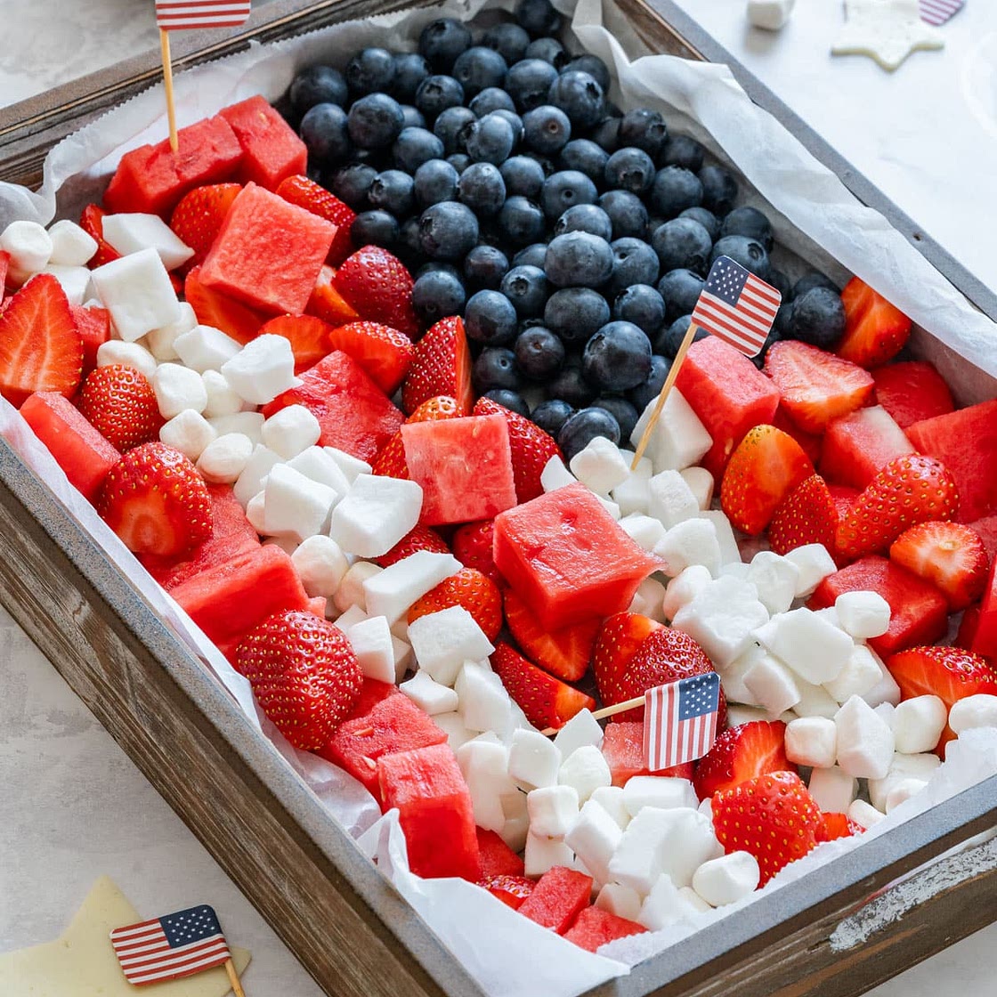 4th of July Fruit Platter